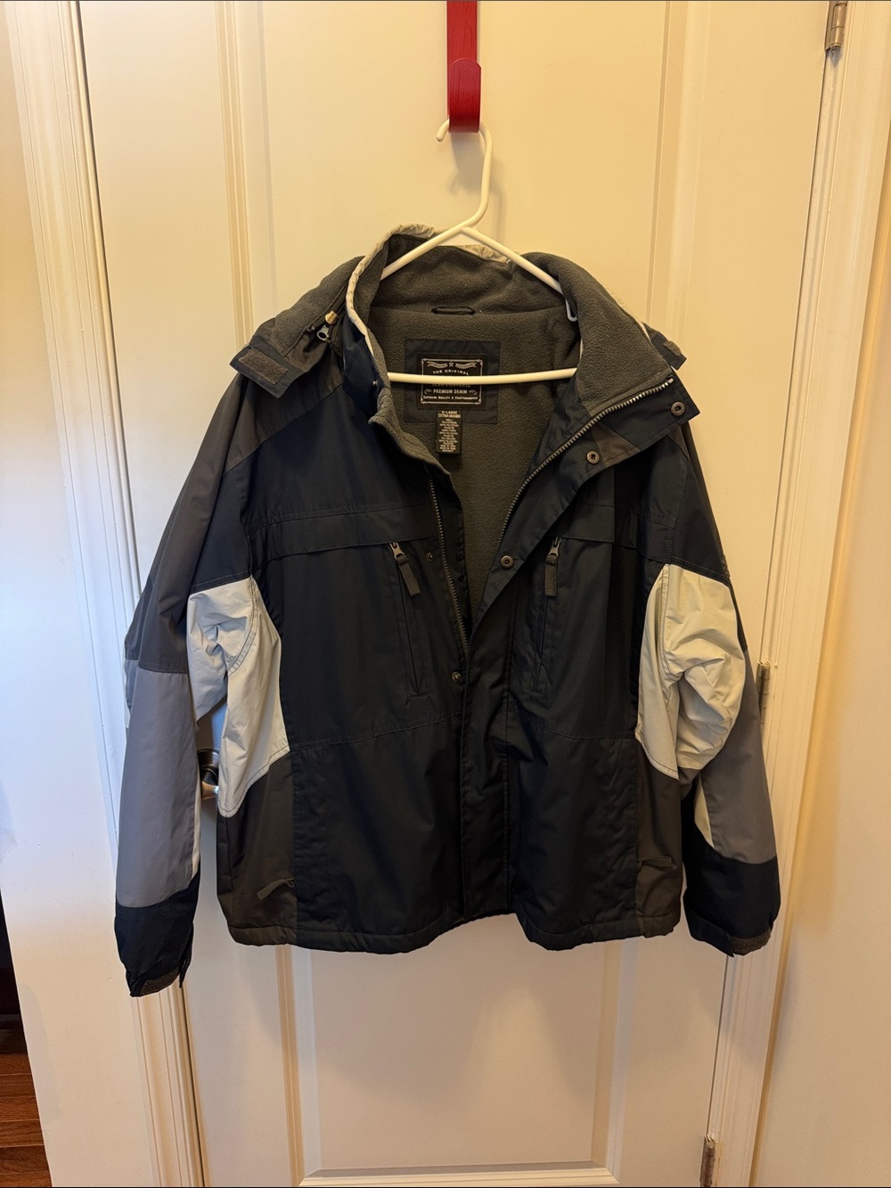 Arizona Jean Company Navy and Black Fleece-Lined Jacket